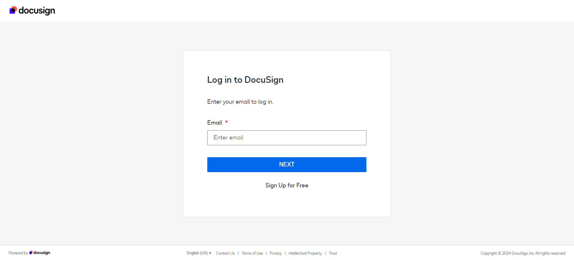 fazendo login de autenticacao no docusign